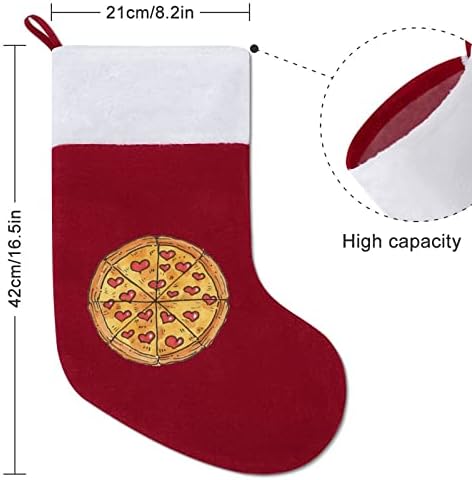 Pizza Szerelem Személyre Szabott Karácsonyi Harisnya Haza Karácsonyfa Kandalló Dekoráció