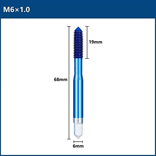 Fluteless Képező Gép Csapok M2-M12 Kék Bevont Szál Érintse meg a Metrikus Érintse meg a Gyakorlat Extrudálás Csapok 1db (Szín