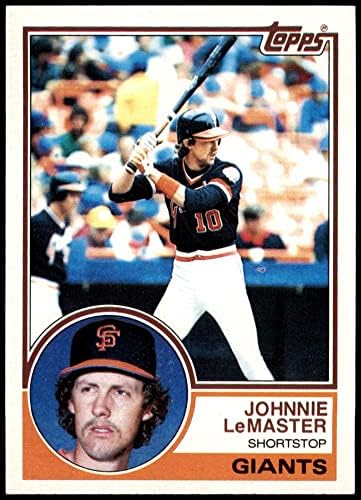 1983 Topps 154 Johnnie LeMaster San Francisco Giants (Baseball Kártya) NM/MT Óriások
