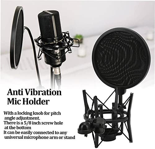 Professzionális Mikrofon rezgéscsillapító Anti-Vibrációs & Szűrő Kristálytiszta Felvételek - Ideális a Stúdióban Felvevő