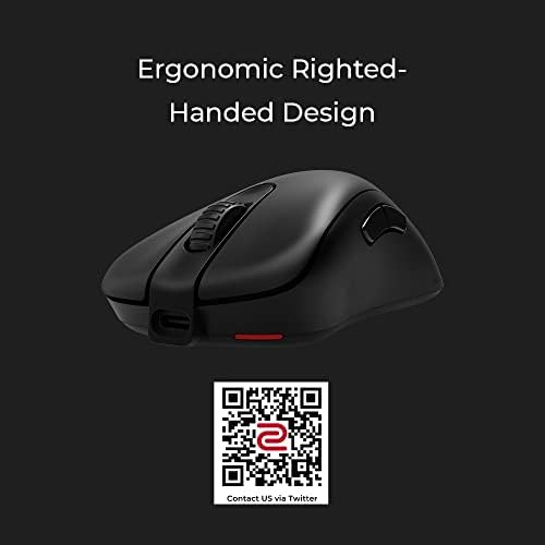 BenQ Zowie EC1-CW Ergonómikus Vezeték nélküli Gaming Mouse | Szakmai Esports Teljesítmény | Könnyebb Súly | sofőr nélküli
