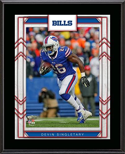 Devin Singletary Buffalo Bills 10.5 x 13 Játékos Szublimált Emléktábla - NFL Játékos Plakkok, valamint Kollázsok