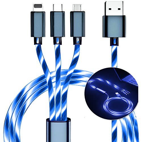 BDQQ világít a Töltés Kábel, LED Telefon Töltő Kábel Smart Világítás Izzó USB-C Kábel Gyors Multi Töltő Kábel Univerzális