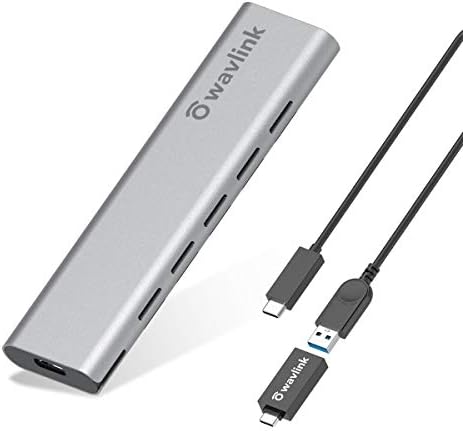 WAVLINK M. 2 SATA SSD Burkolat,NGFF, hogy USB-C Gen 2 10 gbps (B Gombot,a B+M Billentyű) Merevlemez Caddy Alumínium Külső