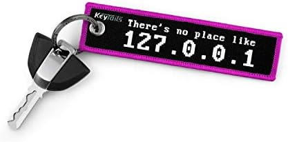 KEYTAILS Keychains, Prémium Minőségű Kulcs Tag a Programozó, Fejlesztő Mérnök [Nincs olyan Hely, Mint 127.0.0.1]