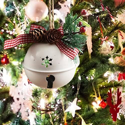 Karácsonyfadísz 80mm Nagy Fehér Bell Karácsonyi Csengő Medál Szezonális Dekorációk, Karácsonyi