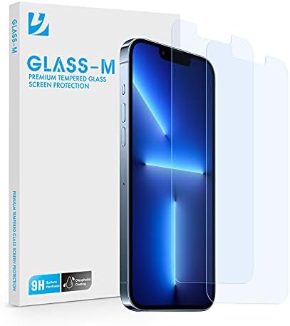 ÜVEG-M [2 Csomag] Anti-Kék Fény képernyővédő fólia iPhone 13 Pro Max/iPhone 14 Plusz, a Szem Védelme Edzett Üveg, Teljes