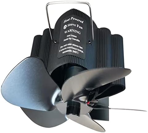 UXZDX CUJUX Fekete Kandalló Ventilátor 5 Penge a Hő Működő Kályha Rajongó Napló Fa Égő Csendes Ventilátor Haza Hatékony (Szín