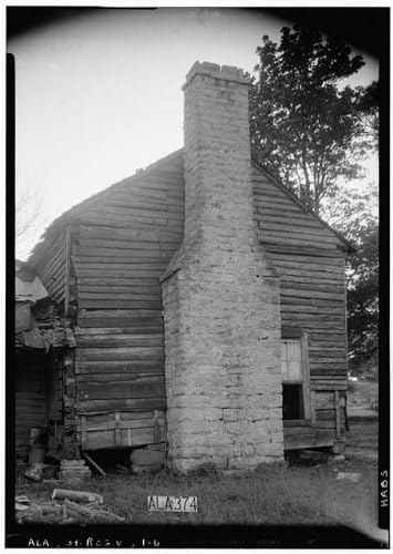 HistoricalFindings Fotó: Adam Weaver rönkházak,US Highway 72,Rogersville,Lauderdale Megye,Alabama,HABS,4