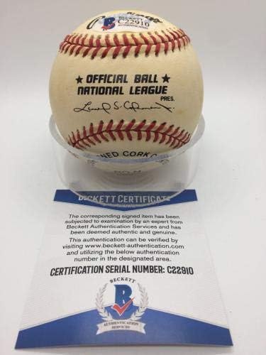 Bob Purkey Aláírt AUTOGRAMOT OMLB Hivatalos NL Baseball BAS BECKETT C22910 - Dedikált Baseball