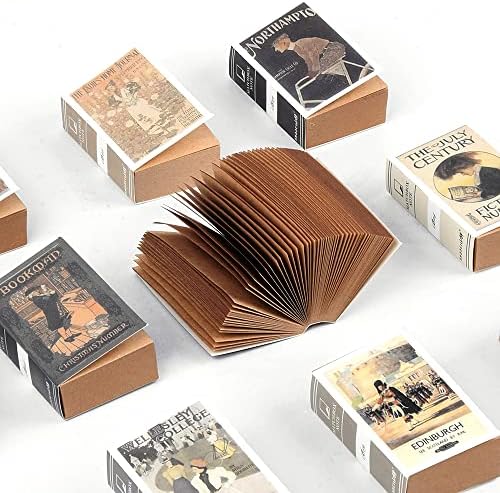 10db 1:5 (1.5x2 ) Matchbox Scrapbook Jegyzetek, Könyvek Válogatott Miniatúrák Mini Könyvek Tartozékok Papírokat Középkorban