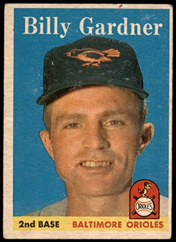 1958 Topps 105 Billy Gardner Baltimore Orioles (Baseball Kártya) FAIR Orioles