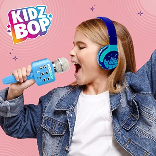 Move2Play Bundle - Kidz Bop Bluetooth Fejhallgató, Karaoke Mikrofon, Kék