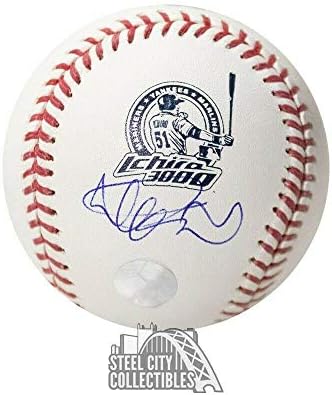 Ichiro Suzuki Dedikált 3000th Hit Hivatalos MLB Baseball - BAS COA - Dedikált Baseball