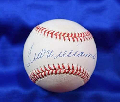 Ted Williams Felső szint Coa Autogramot Amerikai Liga OAL Aláírt Baseball - Dedikált Baseball