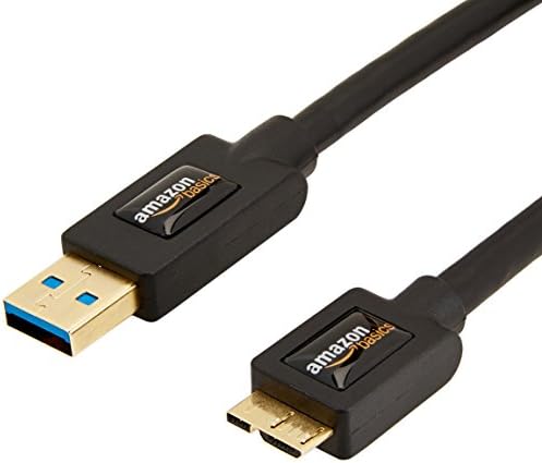 Alapokat USB 3.0 Töltő Kábel - Egy-Férfi-Micro-B - 3 Láb (0.9 Z) Black & Külső Merevlemez Hordozható hordtáska
