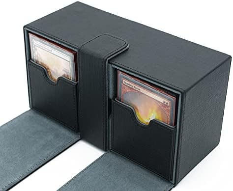 Scimi X-Nagy Prémium emeletes Doboz 200+ Ujjú Kártyák Pro Twin Flip Pakli Esetében 3 Tálca Illik MTG/TCG/CCG (Elegáns Kereszt
