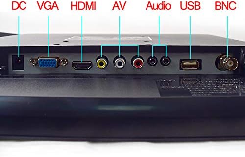 19 inch CCTV Biztonsági Monitor, BNC, VGA, HDMI AV Beépített Hangszóró, 4:3 HD Kijelző LCD Kijelző, USB Média Lejátszó Otthoni