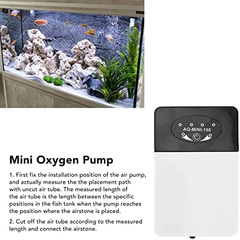 Mini Akvárium Oxigén Szivattyú Műanyag Egyetlen Lyuk Outlet Csendes Oxigén Szivattyú Kiegészítők Otthoni akváriumban vagy
