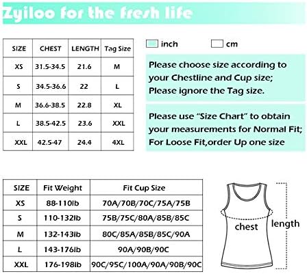 Zylioo Női Modális Párnázott Beépített-Melltartó T-Shirt Rövid Ujjú Legénység Nyak Vezeték nélküli Melltartó Maximum Tee