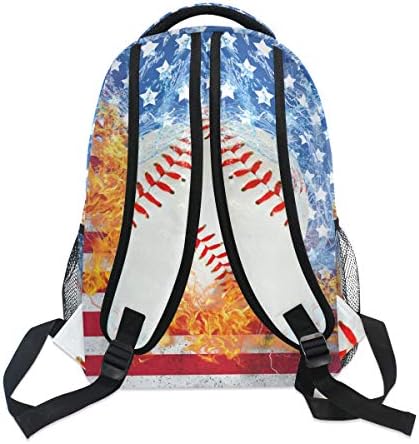 ZOEO Kék Baseball Bookbags Elegáns 3. 4. 5. általános Iskolai Hátizsák Utazási Laptop Daypack Táska, Pénztárca, a Lányok,