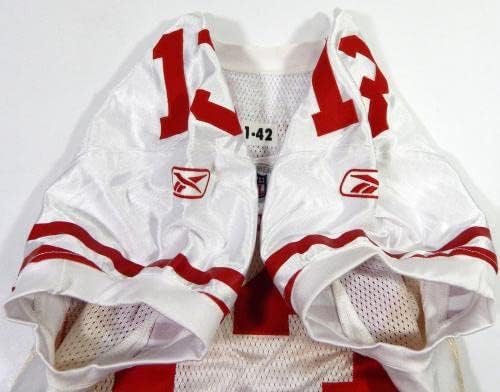 2011-ben a San Francisco 49ers Joe Hastings 13 Játék Kiadott Fehér Jersey 42 DP41580 - Aláíratlan NFL Játék Használt Mezek