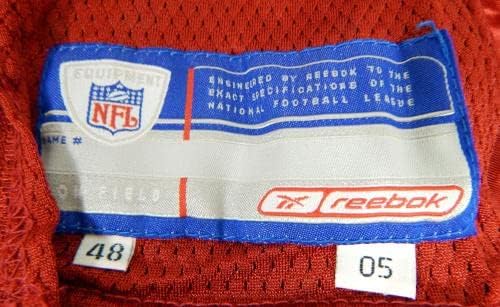 2005-ben a San Francisco 49ers LaJuan Ramsey 61 Játék Kiadott Piros Mez 48 DP30877 - Aláíratlan NFL Játék Használt Mezek