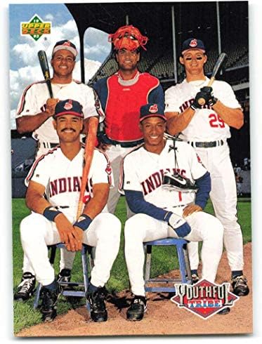 1993 Felső szint 45 Albert Belle/Sandy Alomar Jr/Jim Tamás/Carlos Baerga/Kenny Lofton NM-MT Indiánok Baseball