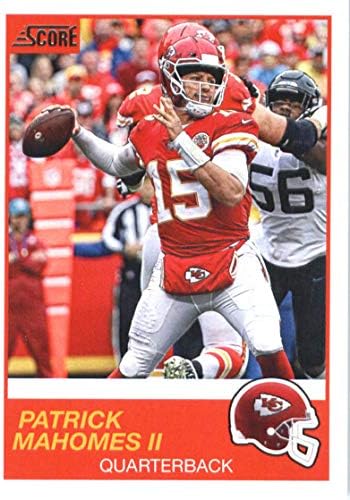 2019 Pontszám Foci 1 Patrick Mahomes II. Kansas City Chiefs Hivatalos NFL Kereskedelmi Kártya által Panini