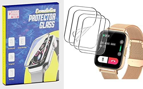 Ecomaholics 4 Csomag kompatibilis Cakuja, Nemheng 1.72 hüvelyk i22 Smartwatch képernyővédő fólia, Anti Karcolás, Egyéni gyógyító,