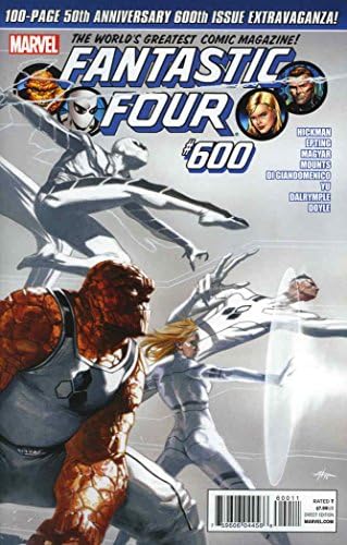 Fantasztikus Négyes (Vol. 1) 600 VF ; Marvel képregény | Dell'Otto Jonathan Hickman