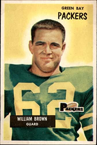 1955 Bowman 117 William Brown Green Bay Packers (Foci Kártya) JÓ Packers Arkansas