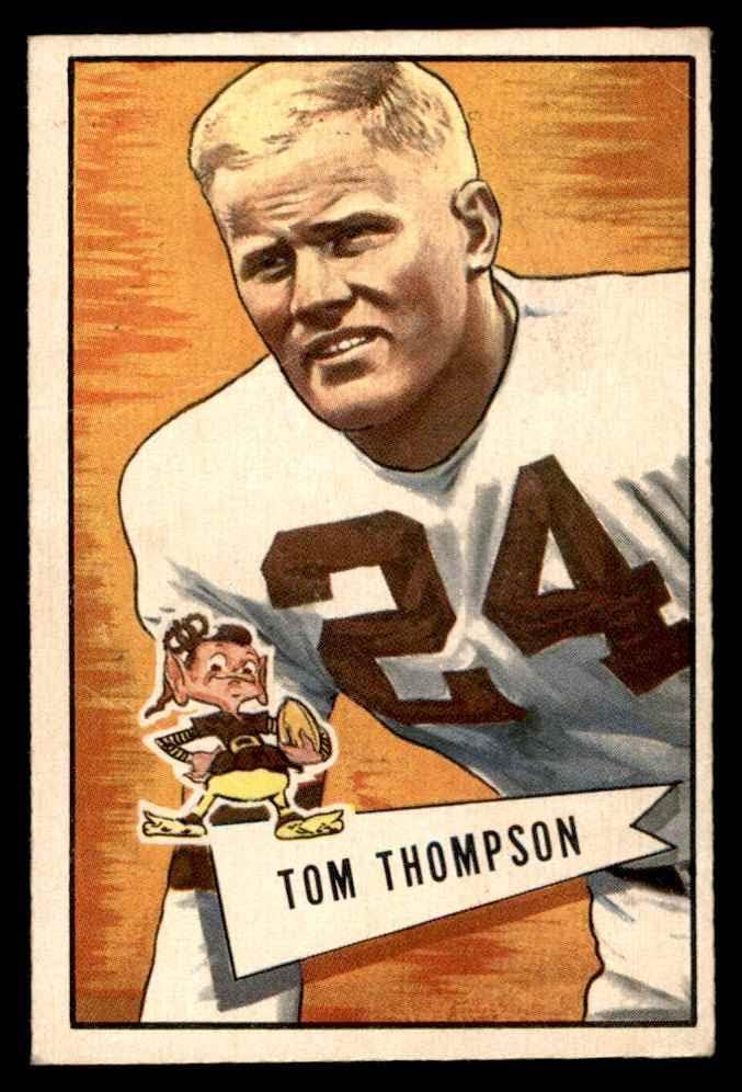 1952 Bowman 26 Tommy Thompson Cleveland Browns-FB (Foci Kártya) VG Browns-FB William&Mary
