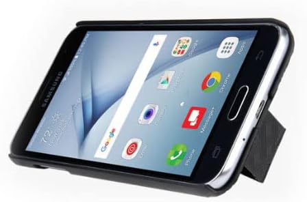 Verizon Gumírozott Kagyló Tok Samsung Galaxy J3 V - Fekete