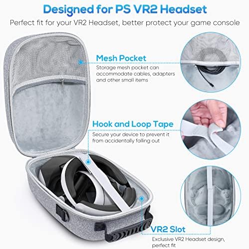 Hordtáska a PSVR2, GORIXER Nehéz, Könnyű, védőtok Táska Kiegészítők Alkalmas PS VR2 Fülhallgatót, majd Érintse meg az Irányítók