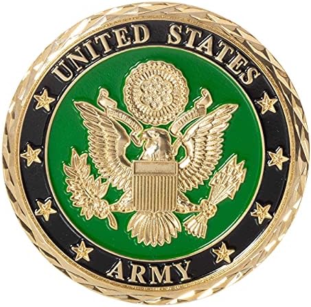Egyesült Államok hadseregének Tisztje 2 Rang Kihívás Érme, Kék Bársony Kijelző Doboz