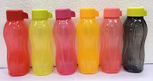 Tupperware 310ml vizes palackok, készlet 6db, sokszínű