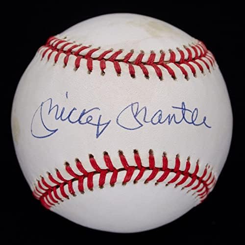 Mickey Mantle Aláírt Dedikált OAL Baseball HOF SZÖVETSÉG LOA - Dedikált Baseball