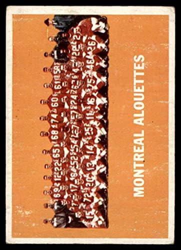 1964 Topps 49 Montreal Alouettes Csapat Montreal Alouettes (Foci Kártya) VG Alouettes