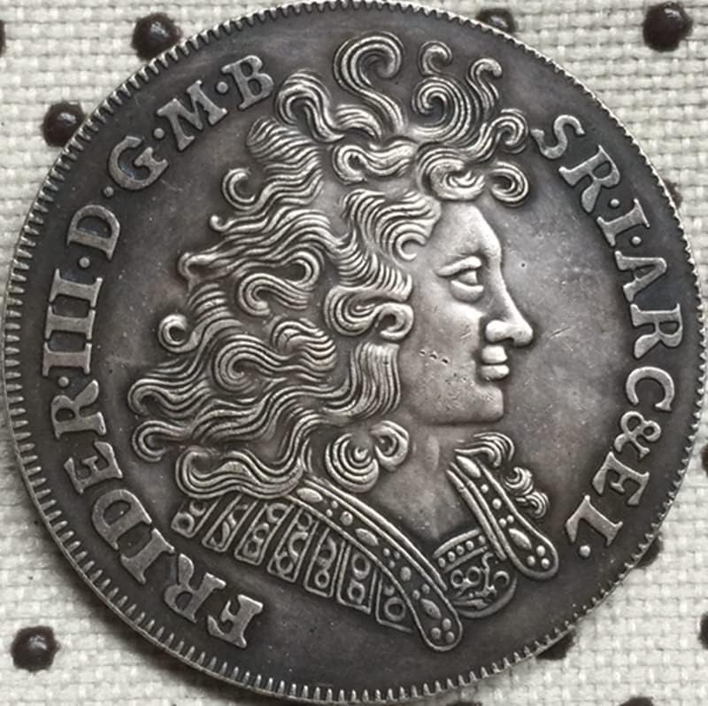 1695 német Érmék Réz ezüstözött Antik Érmék, Érme, kézműves Gyűjtemény blowable
