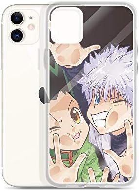 TeeTan Kompatibilis az iPhone 11 Esetben Hunter x Hunter Gon Killua Tükör Japán Anime Cselekvési Tiszta, Világos, Telefon