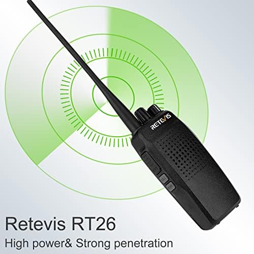 Retevis RT26 Nagy teljesítményű rendszer, walkie Talkie, Hosszú távú,nagy teherbírású kétirányú Rádiók a 3000mAh Újratölthető
