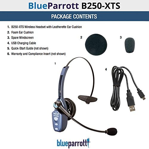 VXi BlueParrott B250-XTS (203100) Bluetooth Headset, Micro USB Töltés (Felújított)