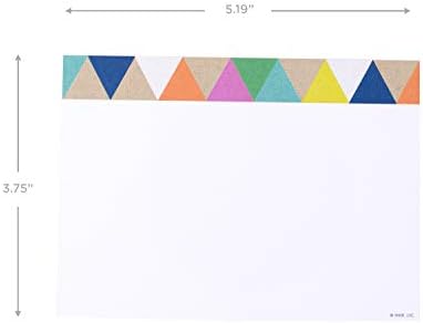 Hallmark Egyetlen-Panel Notecards (Háromszög Berendezés, 50 Kártyák, valamint Boríték)
