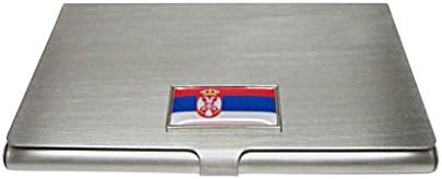 Kiola Minták Vékony Határos Szerbia Zászló Medál Névjegykártya Tartó
