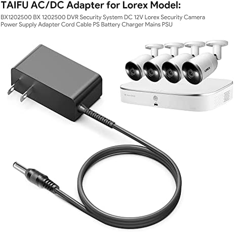 TAIFU AC/DC Adapter Lorex Modell: BX1202500 BX 1202500 DVR Biztonsági Rendszer DC 12V Lorex Biztonsági Kamera Tápegység,