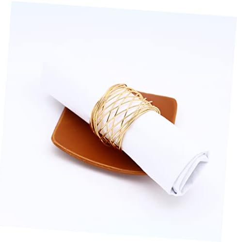 Veemoon 3pcs Étkező Asztal Dekoráció Esküvői Dekoráció Szalvéta Gyűrű Jogosultja létrehozott Díszíteni Szalvéta Arany Csat