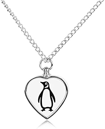Pingvin-Pet-Urna Nyaklánc Személyre Szabott Ash Jogosultja Szív Emlék Medál Emlékmű Ékszerek, Egyedi Egyedi Ajándék, Ajándéktárgy