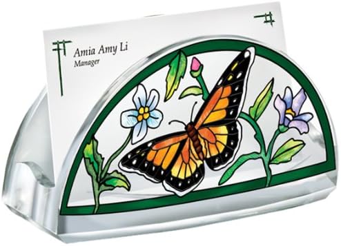 Amia 5780 Kézzel Festett Akril névjegykártya tartó, Felvázoló egy Pillangó Design, 4-Es
