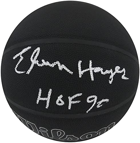 Elvin Hayes Aláírt Wilson i/O-Fekete, 75 Jubileumi Logó NBA Kosárlabda w/HOF'90 - Dedikált Kosárlabda